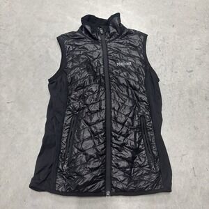 Marmot Vest Womens Solid Quilted Full Zip Pockets Sleeveless Outdoor Size XS‎